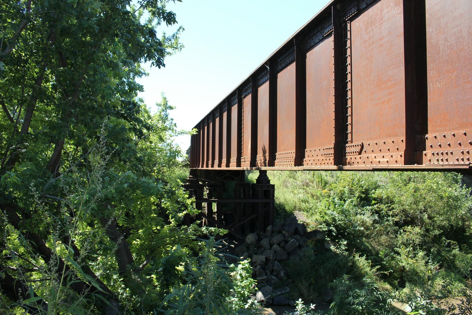 Looking south